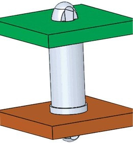 DLCBST-7-01, PCB Support, Mini, Nylon, 11.1 mm Height, 40 Pack