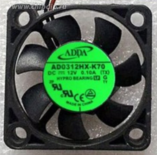 Вентилятор ADDA AD0312HX-K70 12v 0.08a 2pin 30x6