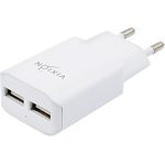 Блок питания (сетевой адаптер) VIXION L2c 2xUSB, 1.2A с кабелем Type-C 1м (белый)