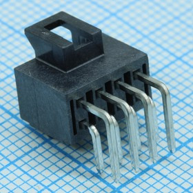 1053141108, Разъем типа провод-плата, 2.5 мм, 8 контакт(-ов), угловой монтаж в отверстие лоток 1053141108, Разъем типа провод-плата, 2.5 мм, 8 контакт(-ов), угловой монтаж в отверстие лоток