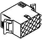 03-09-1157, Pin &amp; Socket Connectors 15 POS HOUSING REC