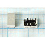 Светодиодный дисплей красный, 7 сегментов, 1 разряд, высота 7,6 мм, 5390 мкд, HDSP-7504; №5814 R СД