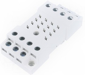 GZ14U, Панелька, PIN: 14, 10А, 250ВAC, Монтаж: DIN, Выводы: винтовые клеммы