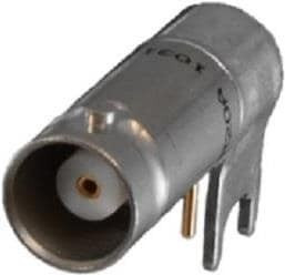 CBJR20A, RF Connectors / Coaxial Connectors BNC JK R/A Board MNT Tall