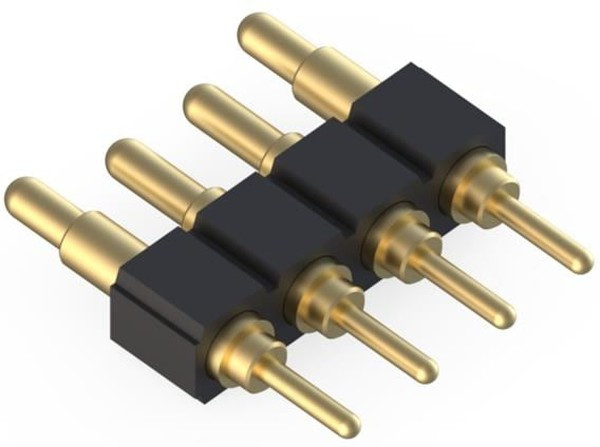 825-22-004-10-020101, SPRING LOADED CONNECTOR, HEADER, 4POS