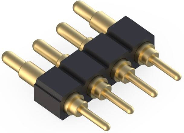 825-22-004-10-020101, SPRING LOADED CONNECTOR, HEADER, 4POS