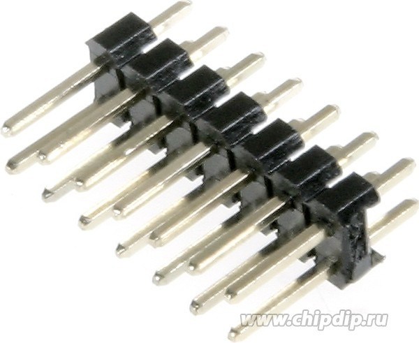 PLD-14 (DS1021-2x7SF11), Вилка штыревая 2х7конт.