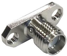 MC002932, Разъем РЧ / Коаксиальный, SMA Коаксиальный, Прямое Гнездо с Фланцем, 50 Ом
