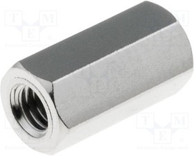 TFF-M3X10/DR113, Дистанцирующая стойка с резьбой, Внутр.резьба M3, 10мм, латунь