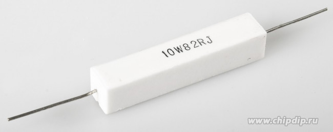 SQP10AJB-8K2, (SQP 10W 8.2K 5%), Резистор керамический цементный аксиальный (SQP) 10Вт 8.2кОм +5%