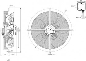 Вентилятор Ebmpapst S4D630-8317073848 400V 2630W 4.78A