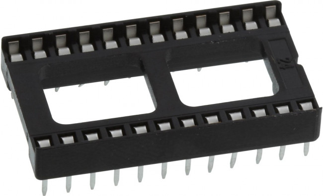 DILB24P-223TLF, IC &amp; Component Sockets 24P DIP SOCKET STAMPED AND FORMED