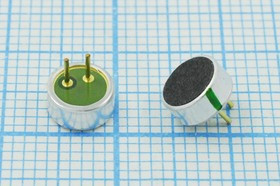 Микрофон электретный, всенаправленный, 6.0x 2.7мм, 2 штыревых вывода , -36дБ, VS6027PS36; №4282 Z ми