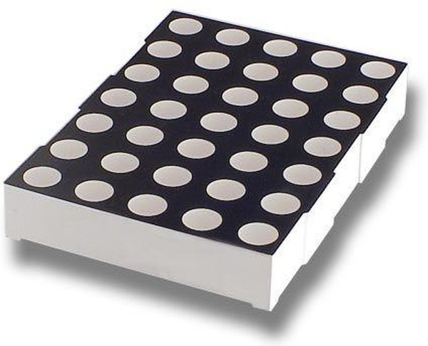 HDSP-701E, Светодиодный Матричный Дисплей, Красный, 2.05 В, 2.5 мкд, 5 x 7, 17.78мм x 12.7мм, 632 нм