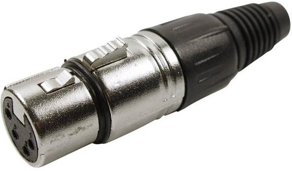 FC6150, Аудио разъем XLR, 4 контакт(-ов), Гнездо, Монтаж на Кабель, Контакты с Покрытием из Серебра FC6150, Аудио разъем XLR, 4 контакт(-ов), Гнездо, Монтаж на Кабель, Контакты с Покрытием из Серебра
