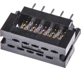 2-746610-1, 10-Way IDC Connector Plug for Cable Mount, 2-Row