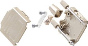 MHDPPK-M-25-K, MHDPPK-T/M Series ABS D Sub Backshell, 25 Way, Strain Relief MHDPPK-M-25-K, MHDPPK-T/M Series ABS D Sub Backshell, 25 Way, Strain Relief