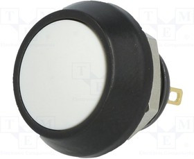 V12B-12W-A, Переключатель антивандальный, 1, SPST-NO, 2A/36VDC, IP65, 1000МОм