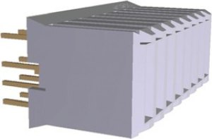 120953-5, Z-PACK HM Series Straight Through Hole Mount PCB Socket, 8-Contact, Solder Termination 120953-5, Z-PACK HM Series Straight Through Hole Mount PCB Socket, 8-Contact, Solder Termination