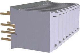 120953-5, Z-PACK HM Series Straight Through Hole Mount PCB Socket, 8-Contact, Solder Termination 120953-5, Z-PACK HM Series Straight Through Hole Mount PCB Socket, 8-Contact, Solder Termination