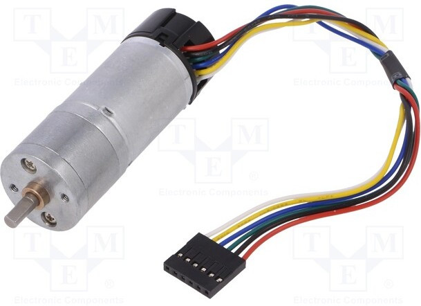 4886, Двигатель: DC, с энкодером, с редуктором, LP, 12ВDC, 1,1А, 74,83: 1