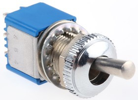 106462103, Switch Toggle ON ON DPDT Round Lever Solder Lug 3A 220VAC 24VDC Panel Mount with Threads 106462103, Switch Toggle ON ON DPDT Round Lever Solder Lug 3A 220VAC 24VDC Panel Mount with Threads