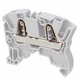 1SNK706010R0000, ZK4 Series Grey Standard Din Rail Terminal, 4mm², Single-Level, Spring Clamp Termination