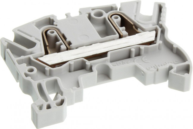 1SNK706010R0000, ZK4 Series Grey Standard Din Rail Terminal, 4mm², Single-Level, Spring Clamp Termination