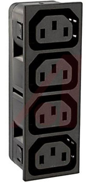 4752.4200, AC Power Entry Modules 4 OUTLETS QC CLASS I