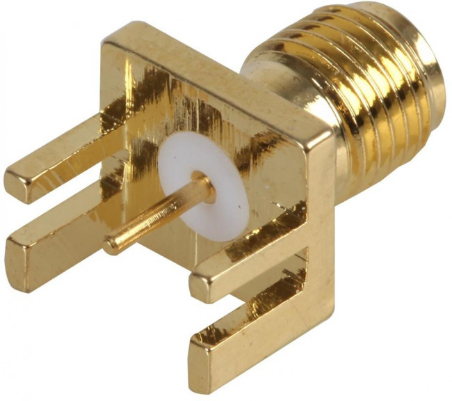 CON-SMA-EDGE, CON Series, jack PCB Mount SMA Connector, 50, Solder Termination, Straight Body CON-SMA-EDGE, CON Series, jack PCB Mount SMA Connector, 50, Solder Termination, Straight Body
