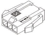 43640-0601, Micro-Fit 3.0 Male Connector Housing, 3mm Pitch, 6 Way, 1 Row 43640-0601, Micro-Fit 3.0 Male Connector Housing, 3mm Pitch, 6 Way, 1 Row