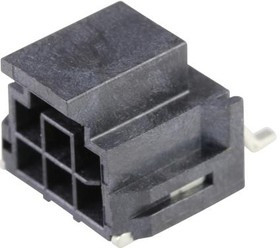 105405-1206, Pin Header, Power, Wire-to-Board, 2.5 мм, 2 ряд(-ов), 6 контакт(-ов), Surface Mount Right Angle