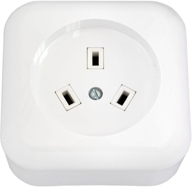 РА32002, Розетка силовая РА32-002 BYLECTRICA (1-ая к электроплите (открытая, с/з), подходит вилка В32-001)