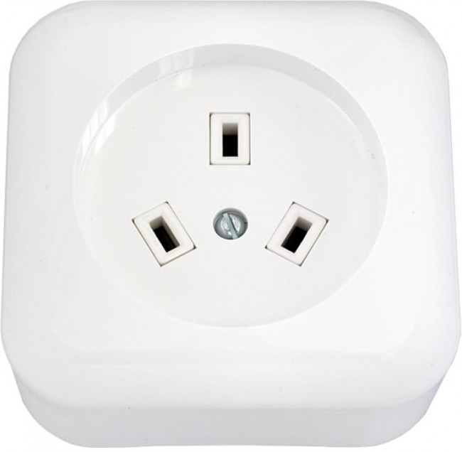 РА32002, Розетка силовая РА32-002 BYLECTRICA (1-ая к электроплите (открытая, с/з), подходит вилка В32-001)