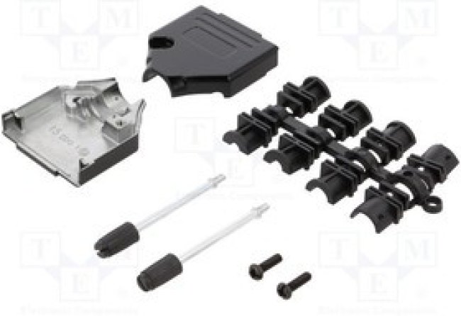 DTZK15BKRAPCBK-K, Корпус для разъемов D-Sub, D-Sub HD 26pin,D-sub 15pin, прямой DTZK15BKRAPCBK-K, Корпус для разъемов D-Sub, D-Sub HD 26pin,D-sub 15pin, прямой