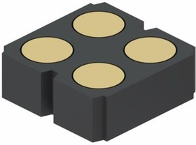 419-10-204-30-054000, Conn Spring Loaded Connector SKT 4 POS 2.54mm Solder ST SMD Bulk
