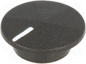 CL1764, Knob Cap, Round, Black
