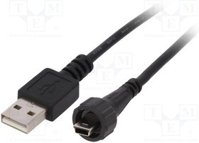 17-250031, Кабель / адаптер; вилка USB A,вилка mini USB B (герметичная)