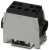 3071351, UDB 2X35/25 BK Series Black Non-Fused DIN Rail Terminal, Single-Level, Screw Termination