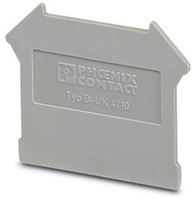 D-UK 4/10-NS 35, Аксессуар, Phoenix UK Series DIN Rail Terminal Blocks, End Cover, UK D-UK 4/10-NS 35, Аксессуар, Phoenix UK Series DIN Rail Terminal Blocks, End Cover, UK