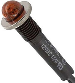 6010M1, Panel Mount Indicator Lamps RED DIFFUSED 3/8" MOUNTING HOLE