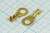 Клемма"O", d 5,2мм, 0,5-0,8мм2, латунь