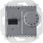 Simon 15 Алюминий Регулятор тёплого пола, с датчиком, 16А, 230В, 3600Вт, 5-40град, IP20 Simon 15 Алюминий Регулятор тёплого пола, с датчиком, 16А, 230В, 3600Вт, 5-40град, IP20