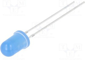 OSB5SA5A34A-CRLED14, CRLED; 5mm; blue; 3000mcd; 30°; Front: convex; 12V; Pitch: 2.54mm