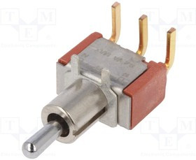 7105MD9ABE, Toggle Switches MOM-OFF-MOM SPDT PC