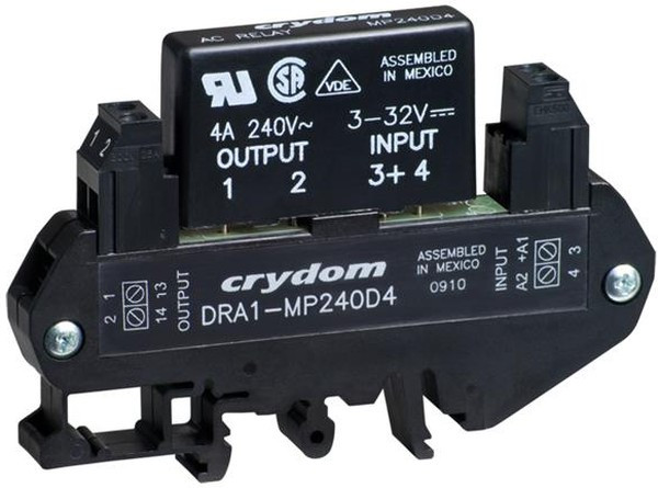 DRA1-MP240D3, Solid State Relays - Industrial Mount DIN Mt 280 VAC/3A out 3-32 VDC input DRA1-MP240D3, Solid State Relays - Industrial Mount DIN Mt 280 VAC/3A out 3-32 VDC input