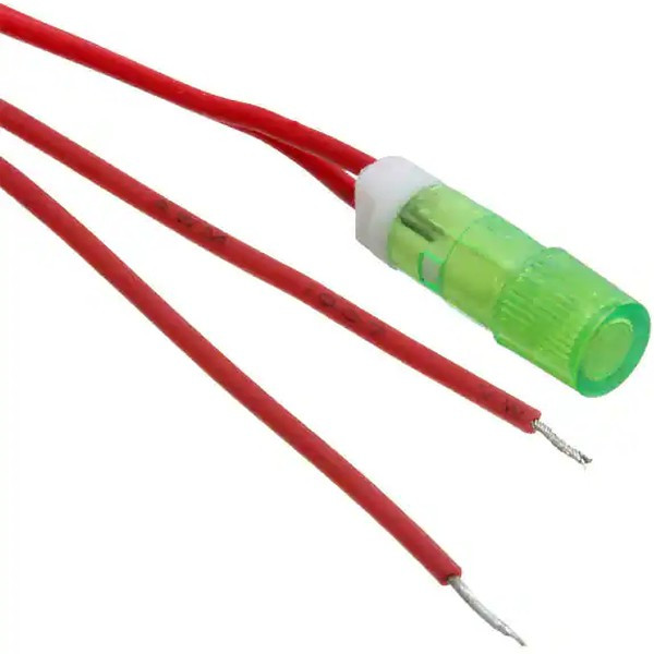 FL1P-6QW-1-G12V, LED Panel Mount Indicators LED GRN 6MM SNAP 12VAC/DC FL1P-6QW-1-G12V, LED Panel Mount Indicators LED GRN 6MM SNAP 12VAC/DC