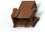 1-965641-2, AUTOMOTIVE HOUSING, PLUG, 6POS, BROWN