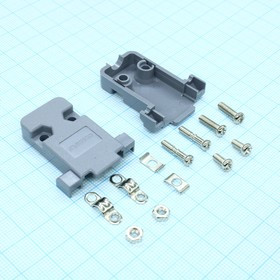 DS1045-09AP1S1-B, (DP-09C), Корпус разъема D-SUB пластиковый для 9 контактов DS1045-09AP1S1-B, (DP-09C), Корпус разъема D-SUB пластиковый для 9 контактов