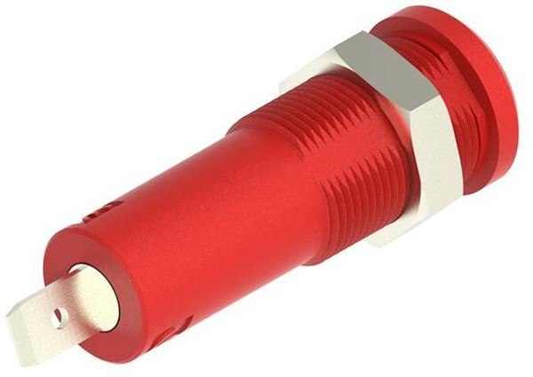 CT4008-2, Test Plugs & Test Jacks 5kV, 4mm Shth Jack, 4.8mm Quick Connec, Panel, Red CT4008-2, Test Plugs & Test Jacks 5kV, 4mm Shth Jack, 4.8mm Quick Connec, Panel, Red